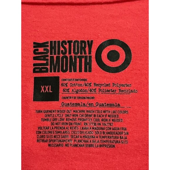 Target Black History Month Women’s Graphic T-Shirt Red XXL - Picture 2 of 6